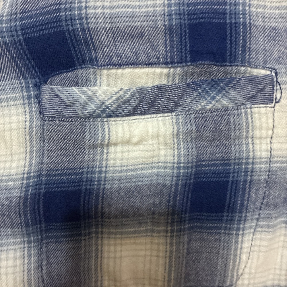 Boston Traders Women's Flannel Tunic Blue Plaid Size Large - Picture 3 of 12